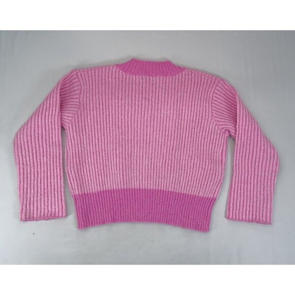 Apparis Anita Sweater Pink Women’s Medium V-Neck Polyester Knit - Picture 4 of 6